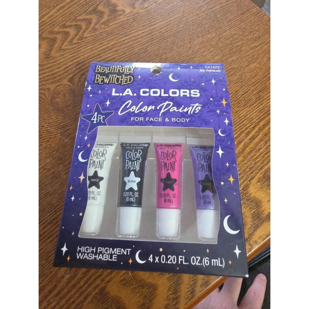 L.A. COLORS Color Paint For Face & Body Ms. Popular 4pc Set High Pigment New